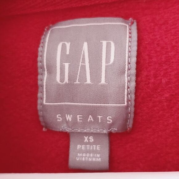 Gap Logo Red Sweatshirt Hoodie XSP - Picture 2 of 3